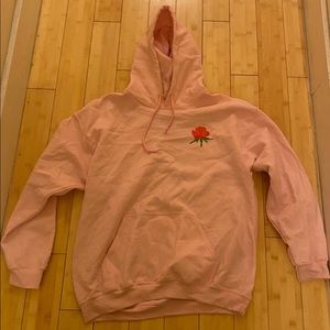 Pink hoodie size large